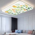 thumbnail image 2 of Fluorescent Light Covers 4 Pack 4x2 ft Orange Green Leaves Ceiling Light Covers Watercolor Leaf Light Filters for Classroom, Office & Home, Drop Ceiling Light Covers, 2 of 8