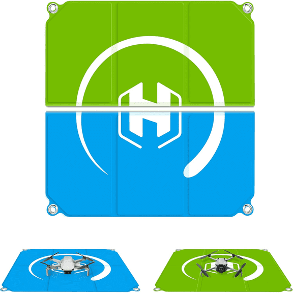 STARTRC PHOTO Drone Landing Pad 22in, Double-Sided Waterproof Foldable Helipad, Compatible with DJI Mini 4 Pro Air 3S Avata 2 Mini 3 Pro Mavic 3