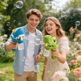 thumbnail image 6 of Wizlet Bubble Launcher for Kids, Dino & Shark Bubble Machine Toys, High Output Automatic Bubble Blaster, Rechargeable Easter Birth - Blue, 6 of 6