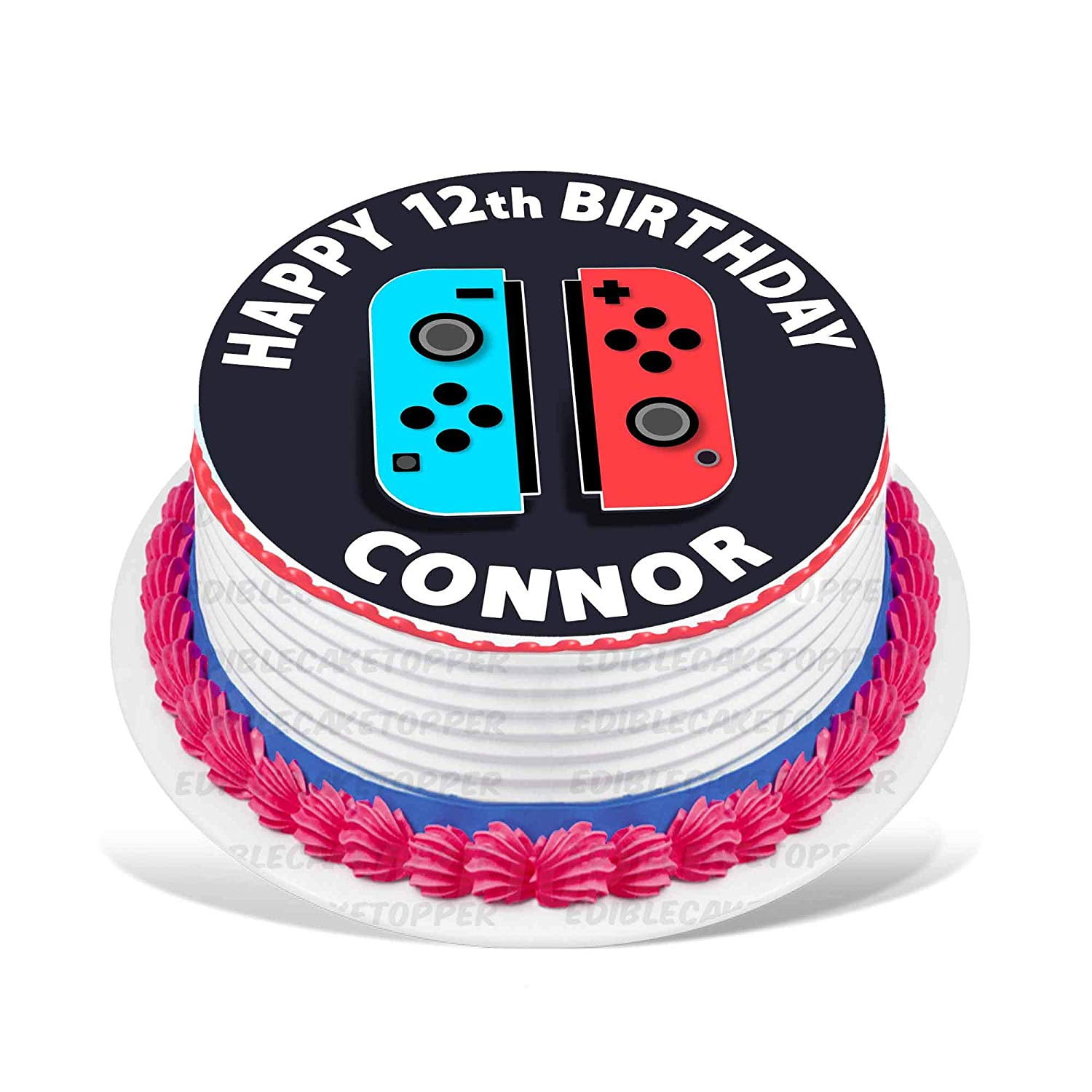 Nintendo Switch Edible Cake Image Topper Personalized Birthday Party 8 Inches Round Walmart