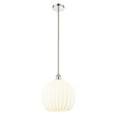 thumbnail image 3 of Innovations Lighting - White Venetian - 1 Light Stem Hung Pendant In Modern, 3 of 7