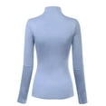 thumbnail image 4 of MixMatchy Women's Mock Neck Long Sleeve Turtleneck Slim Fit Sweater Top, 4 of 4