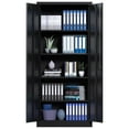 thumbnail image 2 of Garvee Metal Storage Cabinet, 71" Tall Cabinet with Doors & Adjustable Shelves for Home, Office, Warehouse, Tool, Black, 2 of 6