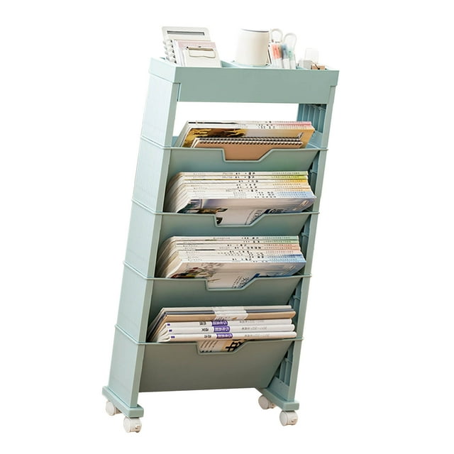 Étagère à Livres pour Classe, Bibliothèque de Classe à Plusieurs Niveaux Pliable, Étagère de Rangement pour Livres, Étagères de Rangement pour Livres, Normes de l'Industrie de Premier Plan