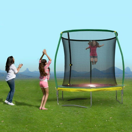8 Ft Steelflex Trampoline with pro enclosure and mini flashlight zone Image 1 of 6