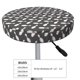 thumbnail image 4 of Balery Bowling Pins Fundas de asiento para taburete de bar redondo de tela de terciopelo ajustables que protegen de arañazos y manchas para sillas de 14 a 17 pulgadas.-14 inch, 4 of 7