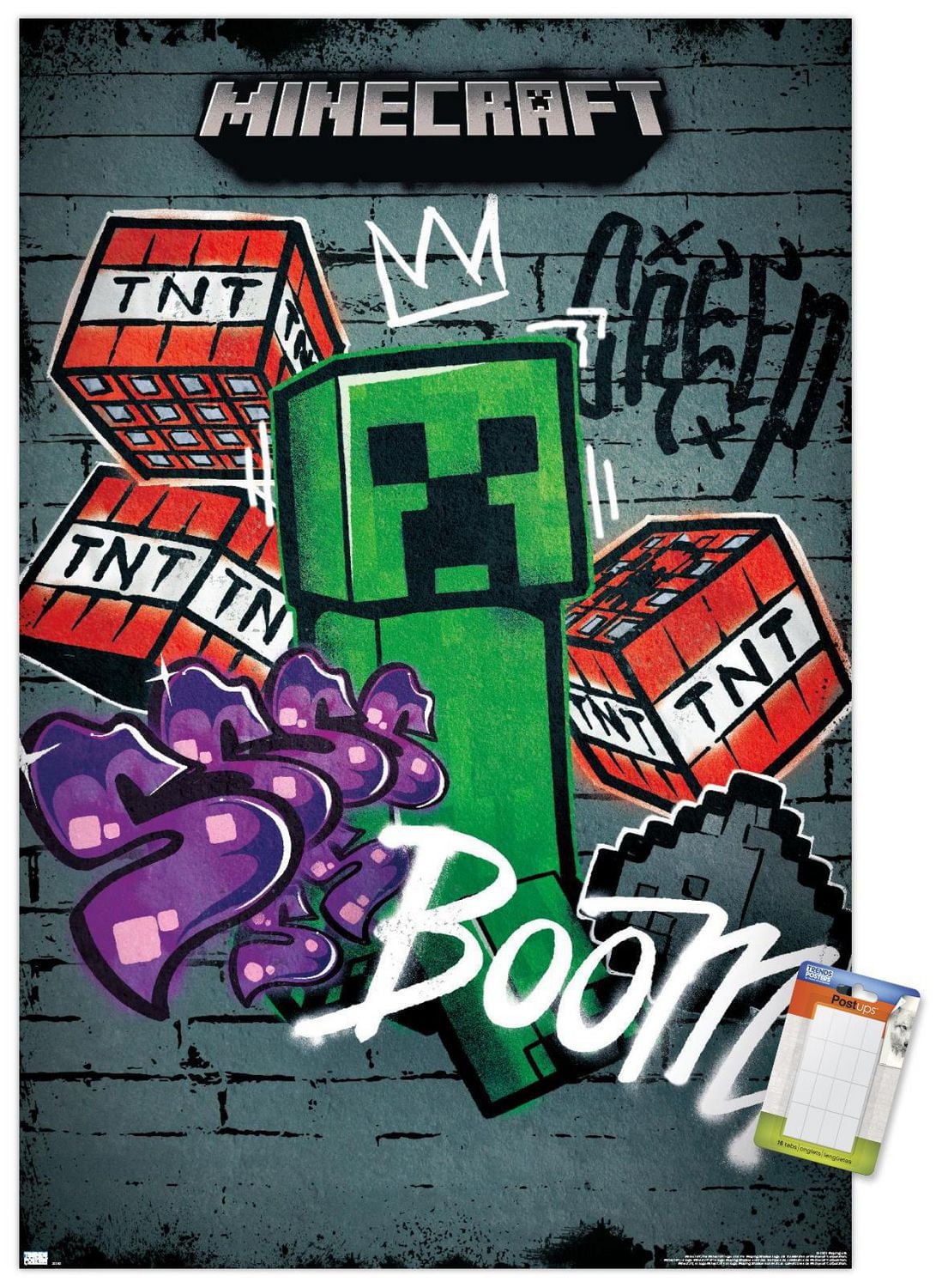 Minecraft - Creeper Do Not Enter Wall Poster, 22.375" x 34"