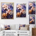 thumbnail image 4 of Designart "Fantastical Amethyst Irises" Irises Wall Art Living Room, 4 of 7
