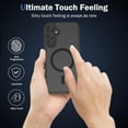 thumbnail image 5 of Magnetic for Samsung S23 FE Case with 2 Pack Screen Protector [Compatible with MagSafe] Shockproof Translucent Matte Back Men Cover Protective Phone Case for Galaxy S23 FE Black, 5 of 7