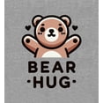 thumbnail image 5 of Bear Hug Youth Heather Gray Long Sleeve Hoodie-XXL, 5 of 6
