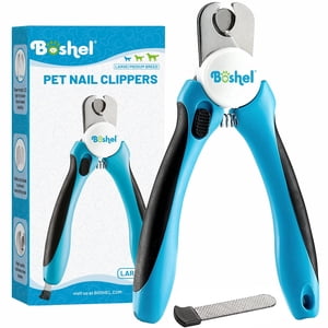 Boshel Large Dog Nail Clippers with Safety Guard & File