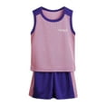 thumbnail image 2 of KVPLBQFD Boys Summer Clothes 2 Piece Sets Basketball Shirts Shorts Outfits for Kids Lightweight Basketball Team Uniform Toddlers Sports Clothes, 2 of 5