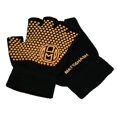 thumbnail image 2 of Mato & Hash Yoga Pilates Fingerless Exercise Grip Gloves - 3PK Black/Tangerine CA7050, 2 of 2