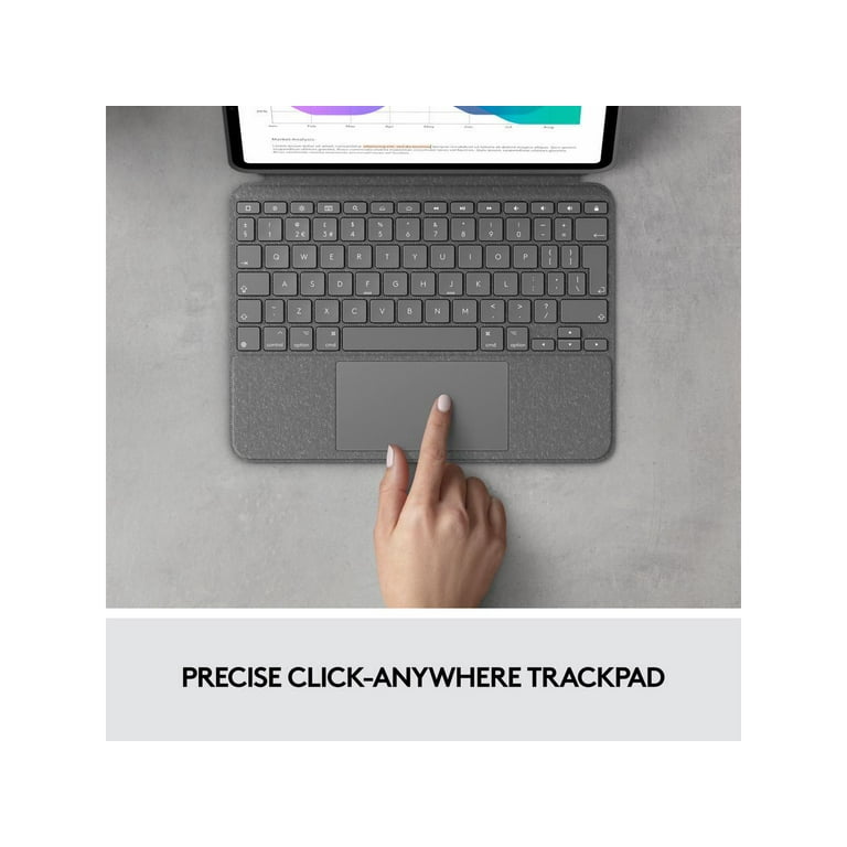 Logitech Combo Touch Backlit Keyboard Case with Trackpad for iPad