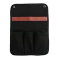 thumbnail image 2 of Bolsa organizadora de lona reutilizable para reposabrazos de silla de camping. Negro, 2 of 9