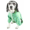 thumbnail image 3 of Pet Life ® Active 'Downward Dog' 4-Way-Stretch Fitness Yoga Dog Tracksuit Hoodie, 3 of 9