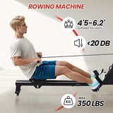 Rowing Machine,Magnetic Rowing Machine for Home,Dual Slide Rail with ...