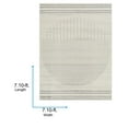 thumbnail image 4 of Livabliss Area Rugs for Living Room, 9ft Round Floransa Modern Cream Square Rug, Bedroom Dining Room Home Decor Stain Resistant Carpet (7'10" x 7'10"), 4 of 7