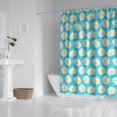 thumbnail image 2 of Turquoise Daisy Flower Yellow Centers Pattern Shower Curtain 72"x84" ,Bathroom Decorative Shower Curtains Set with 12 Hooks,Modern Waterproof Washable Shower Curtain, 2 of 6