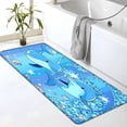 thumbnail image 3 of YIMEIS Dolphin Extended Flannel Non-Slip Mat 17.7''*47.2'', Rug for Shower Room Door, Long Mat for Bedroom Bedside, 3 of 10