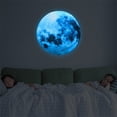 thumbnail image 2 of VogueV Glow-In-The-Dark Moon Wall Decal, Luminous Pvc Planet Sticker for teen Room Ceiling, Removable Night-Light Décor, Space-Themed Nursery Gift, 1X Moon Glow-In-The-Dark Wall Sticker, 2 of 3