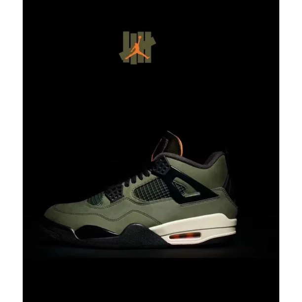 Size 10.5 - Undefeated x A i r-Jor-dan 4 Retro 2025 Green CONFRIMED WIN