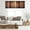 A1-brown, variant on Brown Kitchen Curtains 27.5W x 39H Inch Rod Pocket Vintage Rust Orange Kitchen Decor Copper Tan Aged Bronze Cafe Curtains Simple Earth Stripe Art Printed Small Window Drapes Fabric 2 Panels