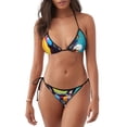thumbnail image 1 of Balery Rainbow Bulldog Sunglasses Pijama Estampado Bikini de Dos Piezas para Mujer - Conjunto de Bikini Ajustable Sexy y Cómodo para Playa, 1 of 6