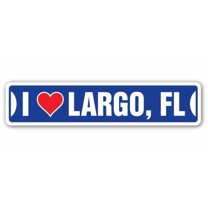 SignMission SSIL-Largo Fl Street Sign - I Love Largo, Florida