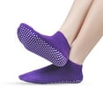 thumbnail image 4 of Pilates Yoga Non Slip Skid Socks - 4 Pack Ballet Barre Sticky Grippers Socks for Women, 4 of 4
