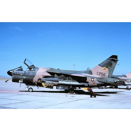 LAMINATED POSTER 188th Tactical Fighter Squadron A-7D Corsair II 72-0256 1974: Delivered to 23d Tactical Fighter Wing Poster Print 24 x (Best Wings That Deliver)