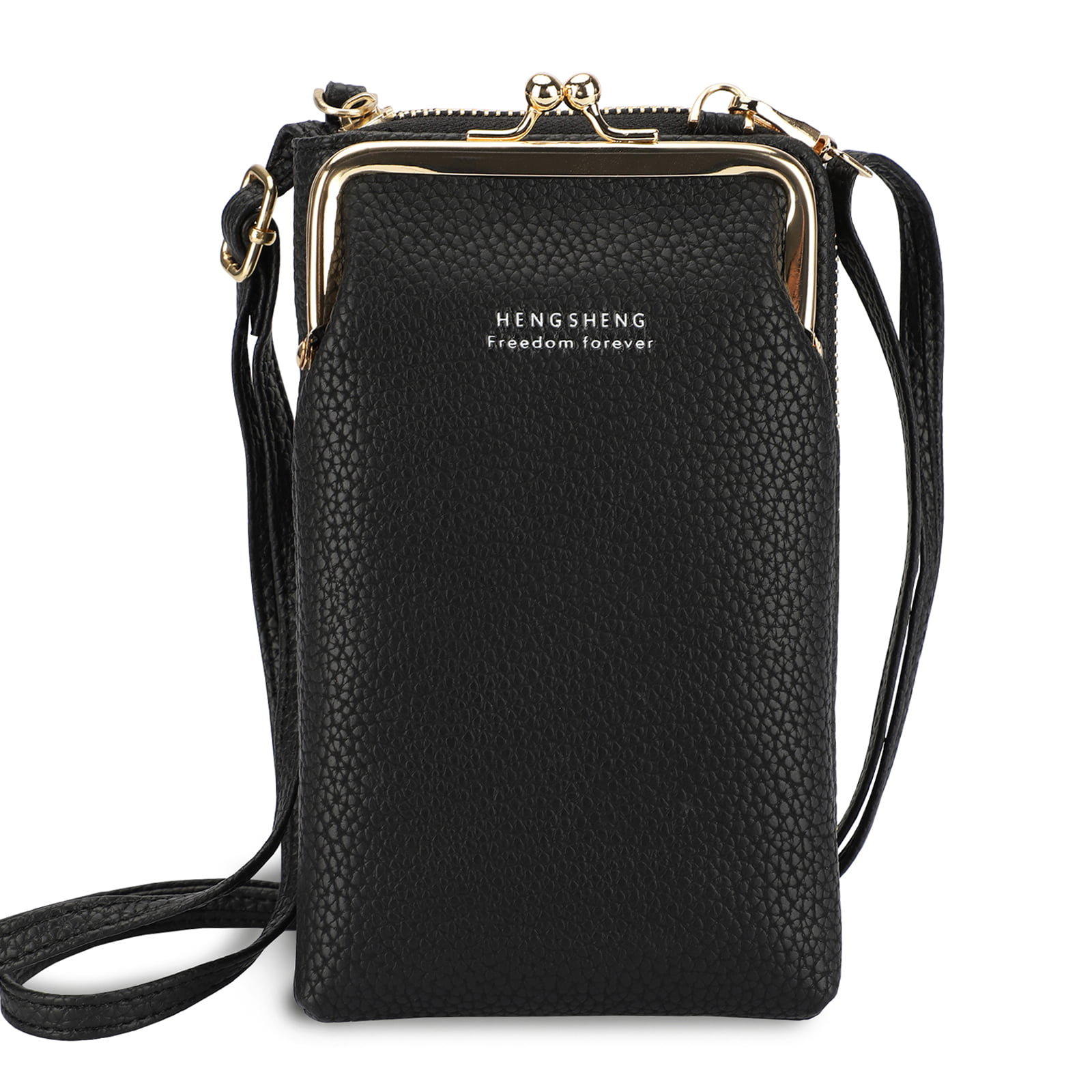 Small Leather Top Handle Handbag Clutch Crossbody Shoulder Bag Tote Messenger Bag Cell Phone Mini Backpack Purse Wallet and Satchel Black 3 in 1 Handbag for Women