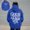 Blue, variant on Men's Casual Pullover Hoodies Lined Winter Print Streetwear Fashion Comfortable Stylish Outerwear