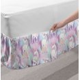 thumbnail image 2 of Ambesonne Multi-color Cartoon Wrap Around and Gathered Microfiber Bed Skirt, Twin, 2 of 2