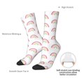 thumbnail image 2 of Yiaed Rainbow Print Great elasticity Crew Socks Sports socks for Men and Women, 2 of 5