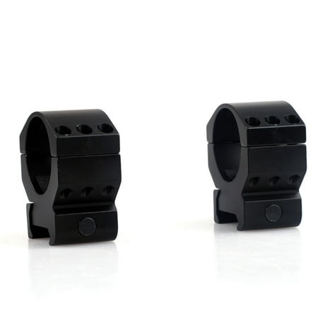 30mm Scope Rings Low Profile 1Pair 30mm Lockdown Series High Performance Scope Rings , Picatinny Mount - Tactical 30mm Low Profile 6 Bolt Scope Mount Ring fit 20mm Weaver Picatinny Rail ()