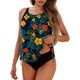 thumbnail image 2 of Tankini estampado para mujer, top y braguita, bikini holgado con cordón ajustable, conjunto de bikini dividido, traje de baño de dos piezas para mujer, trajes de baño tankini para mujer, traje de baño, 2 of 6