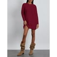 thumbnail image 4 of Faithtur Pull Tricoté Automne Hiver pour Femmes Couleur Unie Manches Longues Col Rond Long Tricoté, 4 of 9