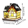 thumbnail image 3 of CMrtew Christmas Village Set with Lights Winter Village Houses Lightweight Resin Houses with LED Snowy Cottage Collection for Mantel & Tabletop Decor, 3 of 8
