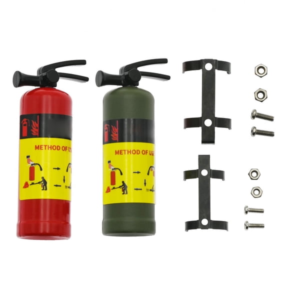 Vogacara Extintor de incendios de Metal, piezas de juguetes de coche con Control remoto, repuesto de accesorios de mantenimiento para Axial SCX10 rojo + Type3 NO3 Vogacara  FN010316-03