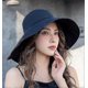 thumbnail image 2 of Sombrero de sol para mujer, de verano, con aleros anchos, para playa, plegable, de algodón, anti-UV, color negro, 2 of 4