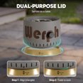 WERPH 17-Inch Compact Propane Gas Fire Pit, 58,000 BTU, Lightweight ...