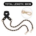 thumbnail image 2 of Purse Chain Strap, Leather Flat Chain Strap Handbag Chains Purse Handles Shoulder Cross Body Replacement Strap, 2 of 5