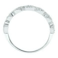 thumbnail image 3 of SZUL Women's 1/10 Carat TW Diamond Wedding Band in 10K White Gold (J-K-L Color, I2-I3 Clarity), 3 of 5