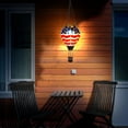 thumbnail image 5 of wowotier Hot Air Balloon Solar Lantern, Hanging Outdoor Solar Lantern with Flickering Flame for Decorative Garden Patio Yard Party Decor for Birthday Independence Day Gift - American Flag, 5 of 6