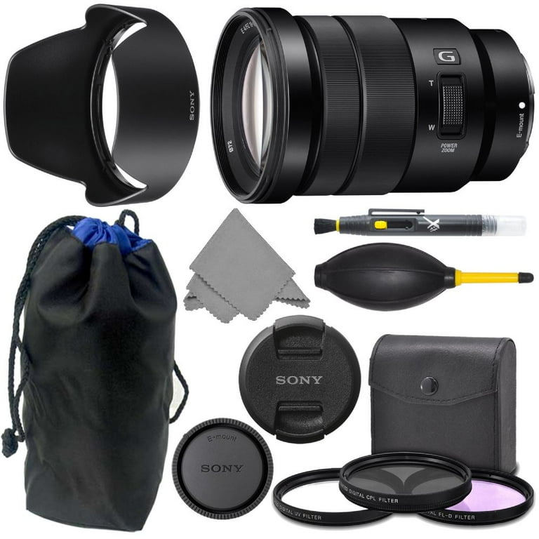 Sony E 18-105mm f4 SELP18105G: Sony E PZ 18-105mm f/4 G OSS Lens + AOM Pro Kit Combo Bundle