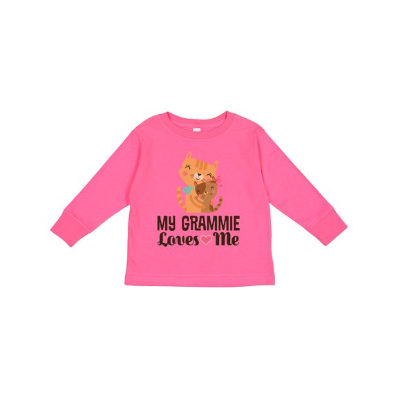 Inktastic My Grammie Loves Me Granddaughter Girls Long Sleeve Toddler T-Shirt