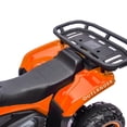 thumbnail image 6 of 24V Ride on Car, Kids ATV Quad with Bluetooth Music w/Storage Racs, Anti-Slip Tires, 160W Motors, Crash Bars, Power Display, LED Lights & Bluetooth, 24 Volt Ride on Toys for Toddlers Ages 3+, Orange, 6 of 7