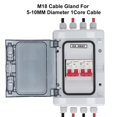 thumbnail image 4 of DC Miniature Circuit Breaker Box, 2 In 2 Out PV Solar Disconnect Switch Power Distribution, IP65 Waterproof, Overvoltage And, 4 of 8