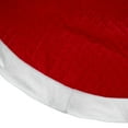 thumbnail image 3 of Northlight 72" Red and White Quilted Christmas Tree Skirt with Faux Fur Trim, 3 of 3